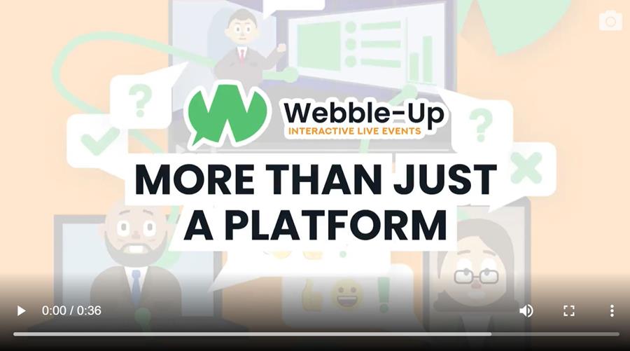 Webble-up: plate-forme de diffusion d'événements avec applications interactives