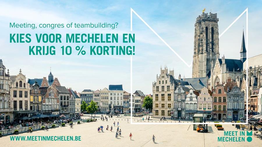Meeting, congres of teambuilding? Kies voor Mechelen en krijg 10 % korting!