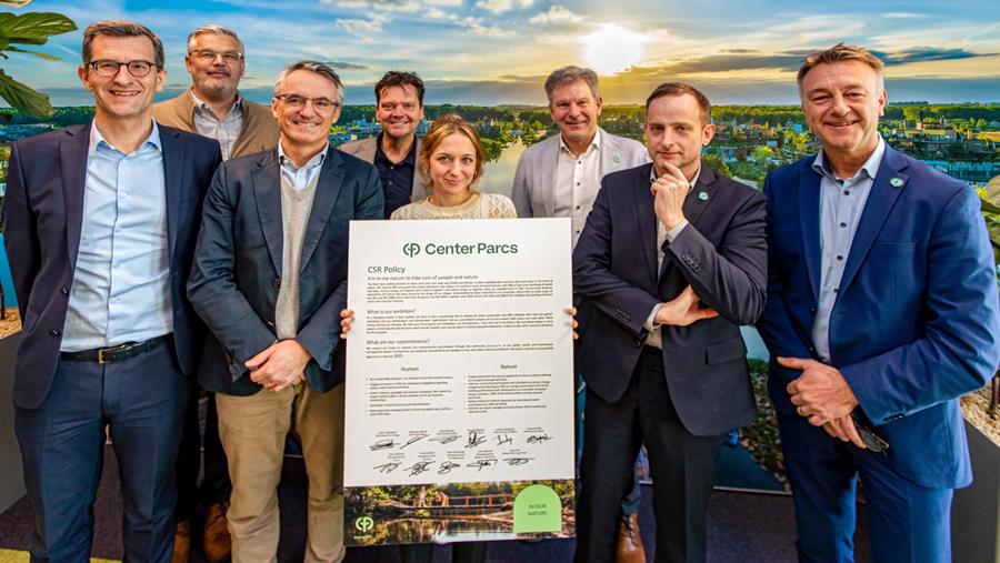 Center Parcs Europe ondertekent haar CSR-doelen tot 2025