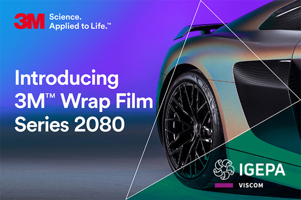 Igepa verdeelt nieuwe generatie 2080 car wrap folies van 3M!