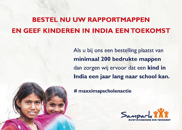 Scholenactie voor het goede doel: rapportmappen